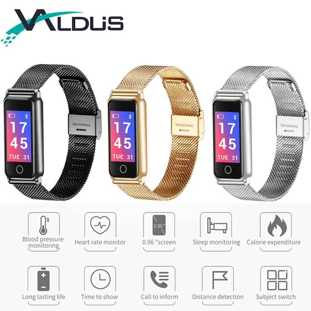 

Valdus Y8 Sport Smart Band Wristbands Fitness Tracker Waterproof Smartband Pedometer Wearable Devices for Android IOS Smartphone