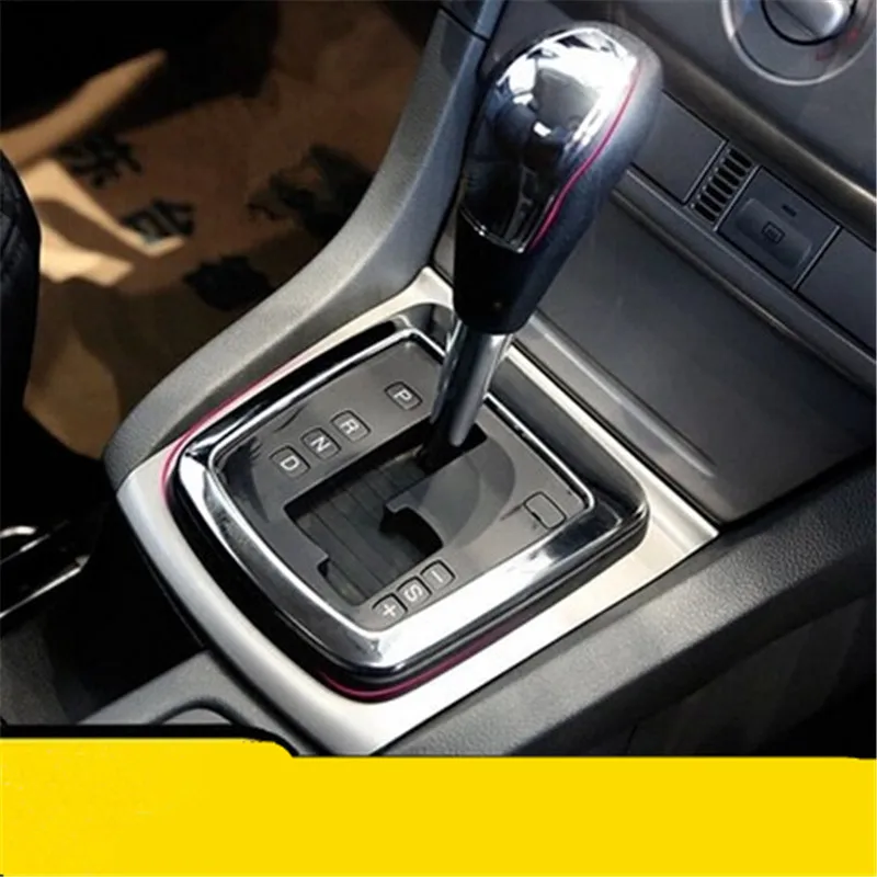 

New car styling stainless steel Gear panel Shift Knob decoration sticker case For Ford Focus 2 2005-2016 /for Fiesta 2008-2012