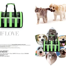 1 шт. прекрасно Оксфорд Pet сумка Портативный складной с дышащей сеткой сумка сумочка траве маленькая собака Cat Рюкзак для переноски