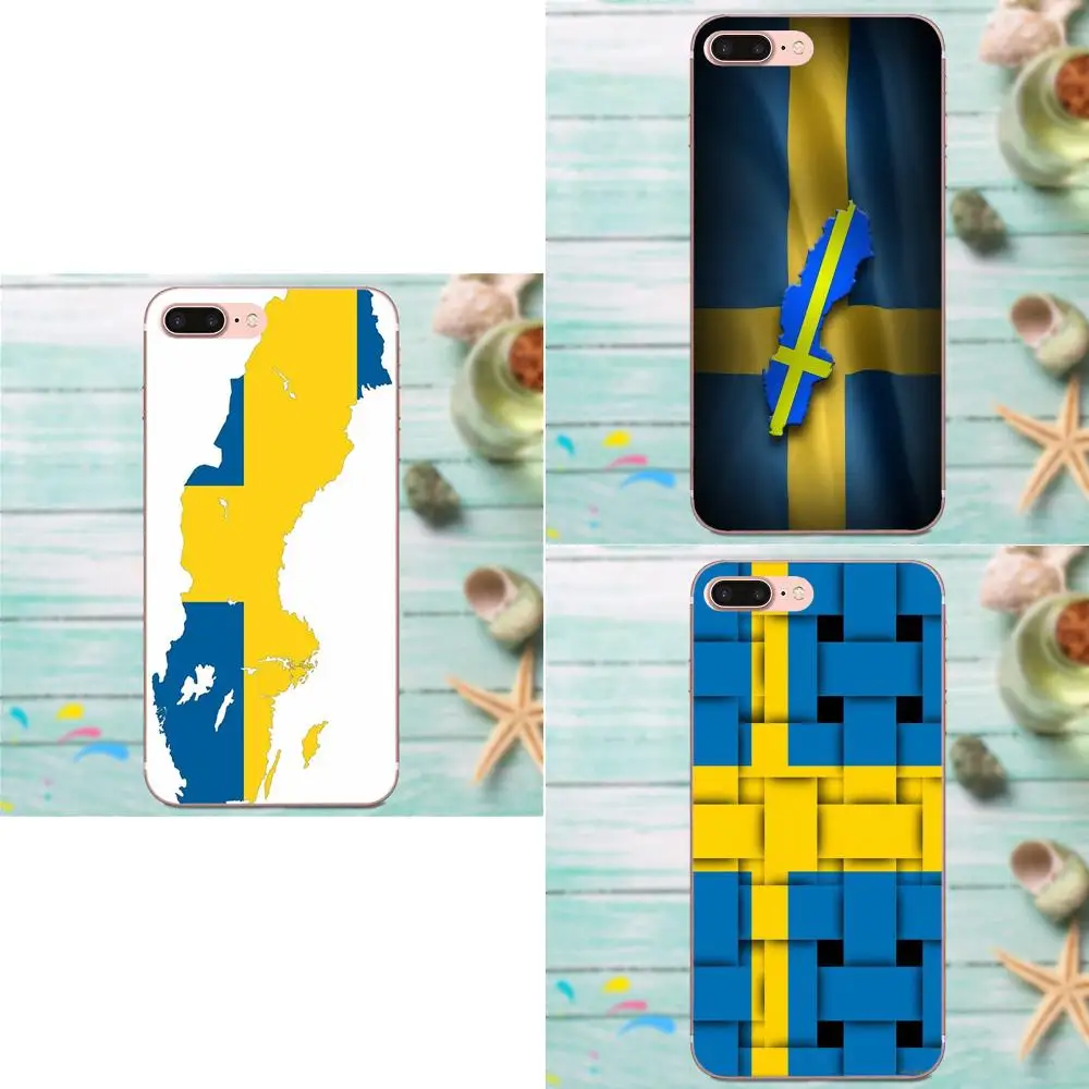 Шведский флаг для Galaxy J1 J2 J3 J330 J4 J5 J6 J7 J730 J8 2015 2016 2017 2018 mini Pro мягкие ТПУ чехлы