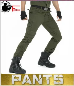 Зимние двухслойные мужские брюки-карго, теплые армейские мешковатые брюки, хлопковые брюки для мужчин, мужские военные камуфляжные тактические брюки