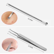 3 шт. Пинцет для удаления угрей Комедо машинный набор и бренд удаления прыщей иглы для удаления угрей черная головка экстрактор Комедон инструмент