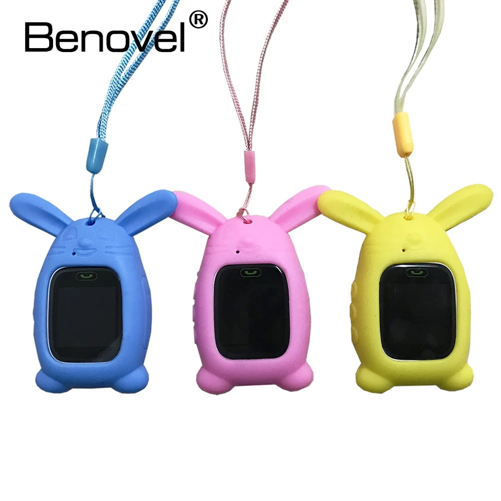 

Silicon Pendant Protect Case For Q60 Q90 DF25 Kids Child Smart Watch With Sling Cute Rabbit Protect Case Protective Cover