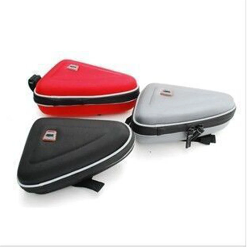 Discount JS 3 Colors Waterproof Triangle Cycling Bicycle Bags Front Tube Frame Bag Mountain Bike Triangle Pouch Frame Holder Saddle Bag 1