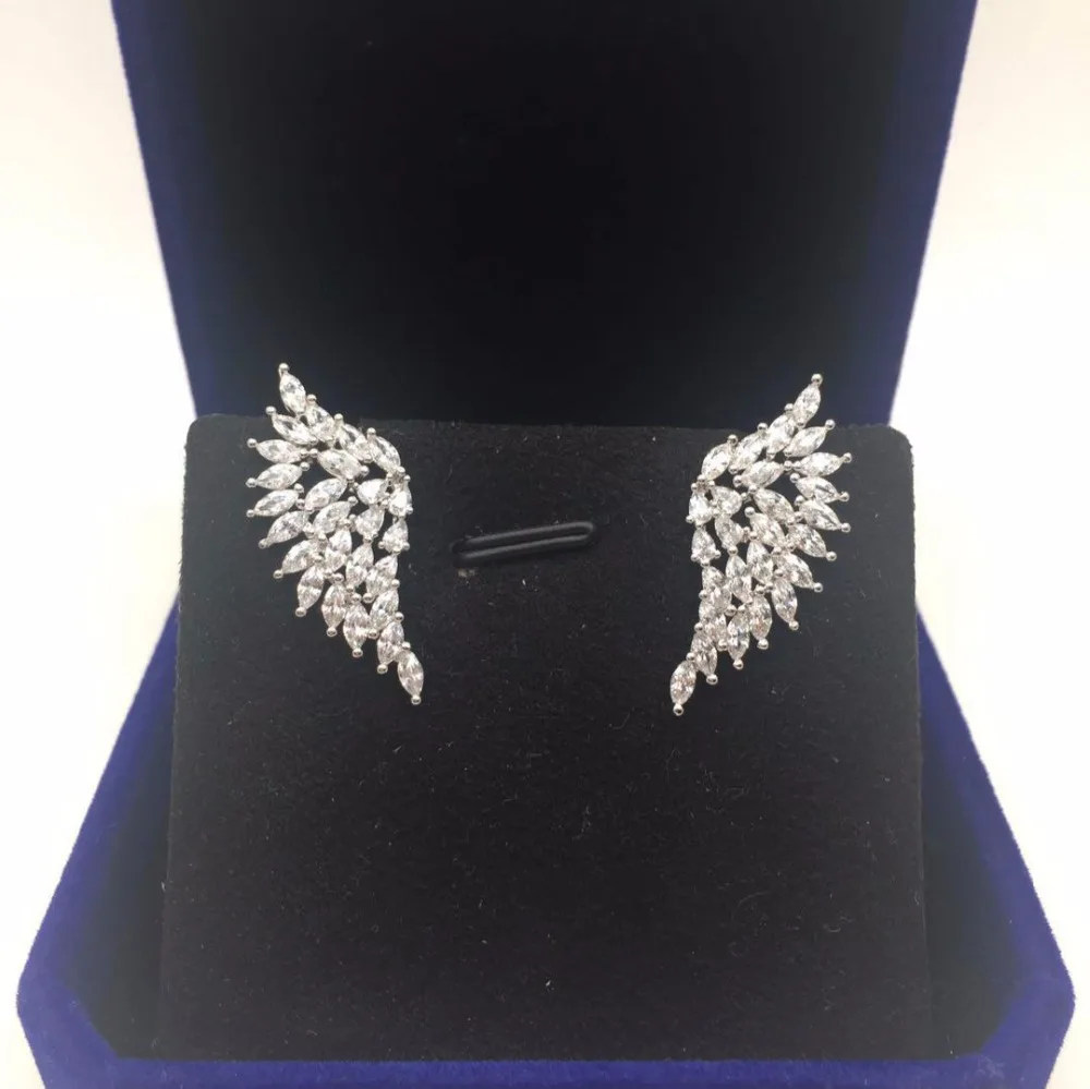 

AAA Cubic Zirconia Wing Shaped Stud Earrings For Women Accessories