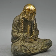 Bi003721 7 Бронза Медь Буддизм Дхарма Восемнадцать Рохан Будда Скульптура