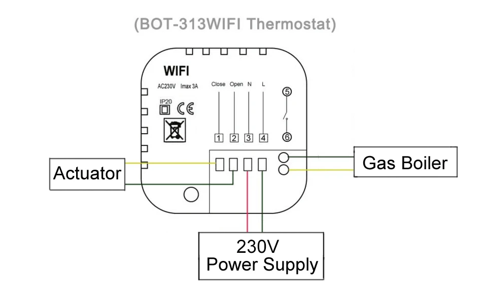 Wifi Thermostat Wiring Diagram from ae01.alicdn.com