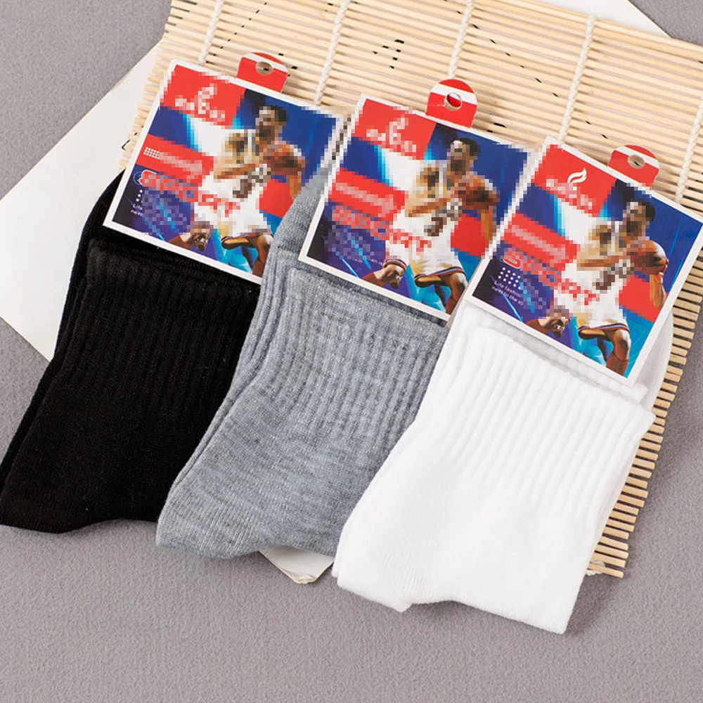 

La MaxPa 10Pairs Men Business Casual Cotton Socks Spring Summer Autumn Winter Solid Colors Crew Socks Male Breathable Socks K504