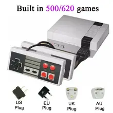 Мини-ТВ Портативный семейный отдых игровая консоль AV порт Ретро встроенный 500/620 классические игры двойной геймпад игровой плеер