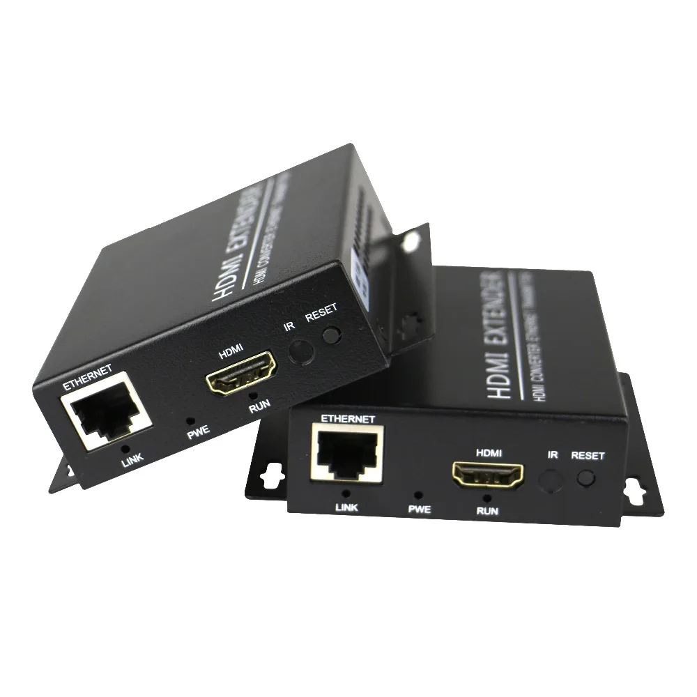 HDMI Extender Transmitter Receiver over Cat5e/Cat6 UTP Cable RJ45 LAN