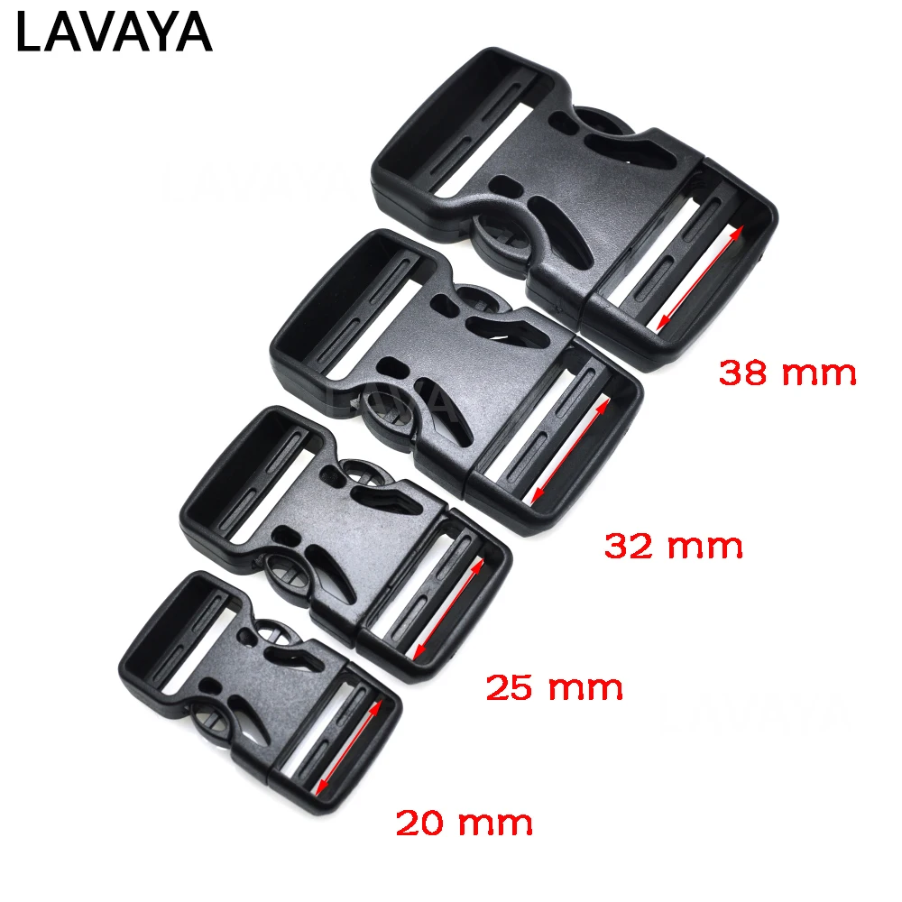 2pcs Plastic Dual Adjustable Buckle For Backpack Straps Luggage Outdoor