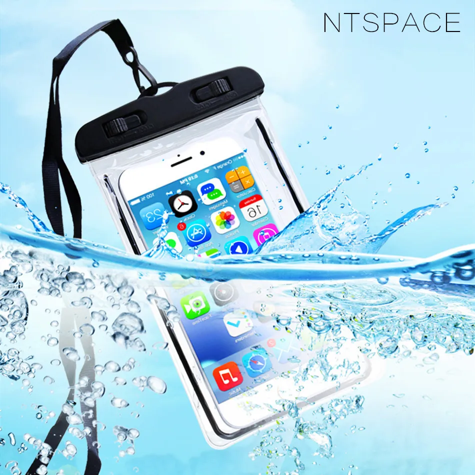 

NTSPACEB Waterproof Phone Case For Samsung Galaxy S8 S9 Plus Luminous Pouch Bag Case For iPhone XR Xs Max LG Huawei Xiaomi Pouch