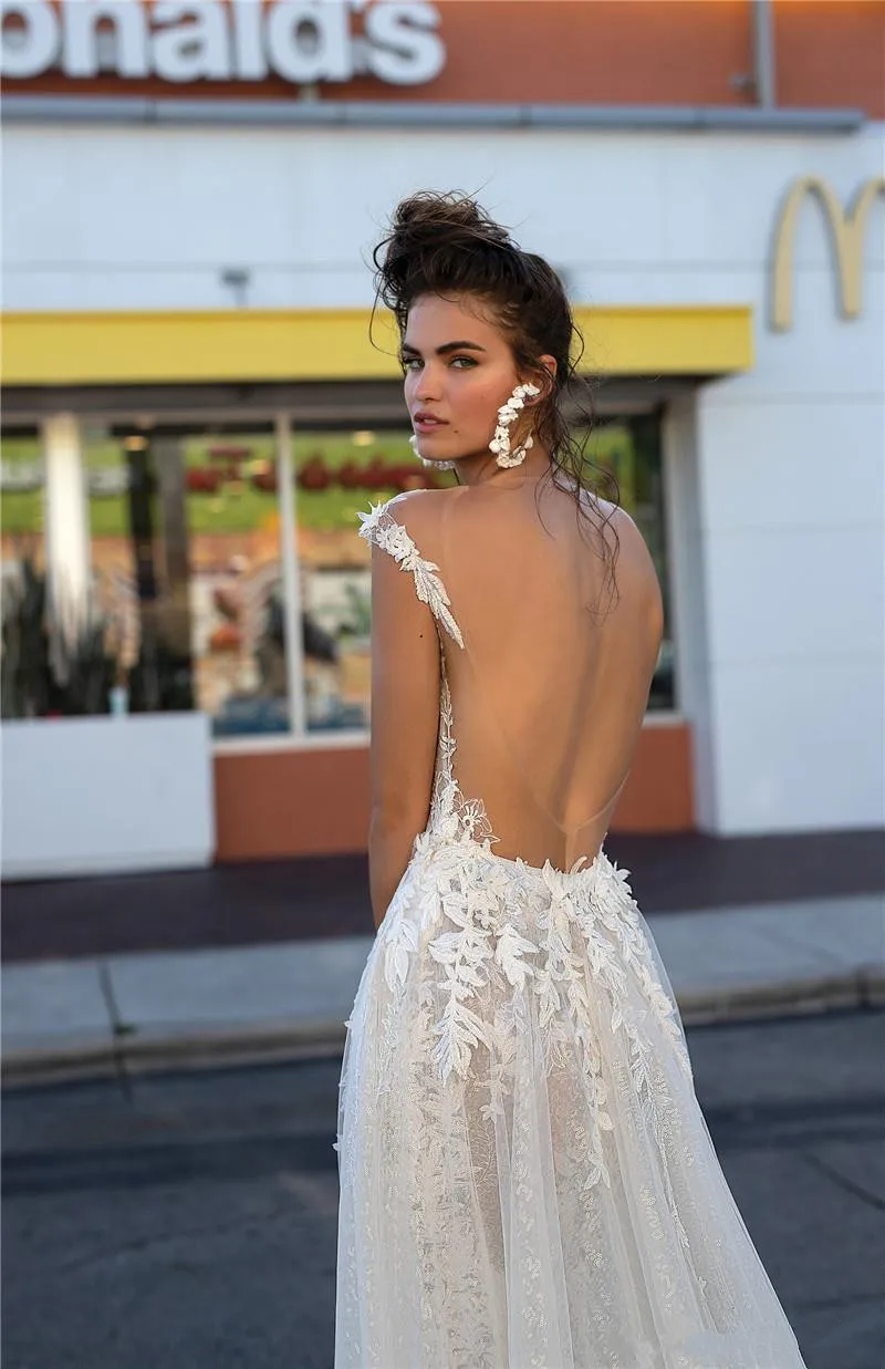romantic-illusion-bodice-lace-mermaid-wedding-dresses-2019-berta-sexy-open-back-cap-sleeve-appliqued-bridal-gowns-with-removable-train (2)