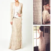 Новая модная женская двухслойная многослойная юбка прямое шифоновое Плиссированное Длинное Макси юбка с эластичной талией юбки s-xl