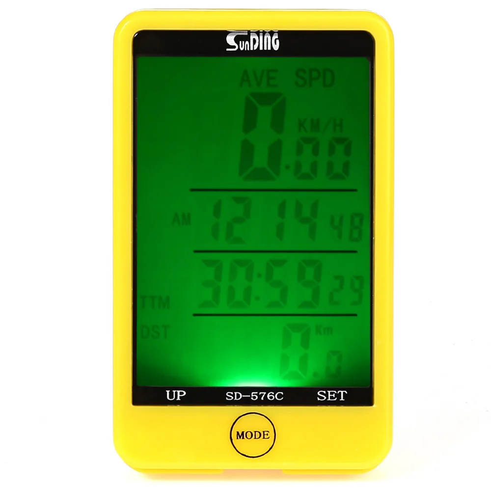 SunDing SD - 576C Touch Screen Wireless Bicycle Computer Odometer with LCD Backlight Water Resistant Bike 3 Color | Спорт и