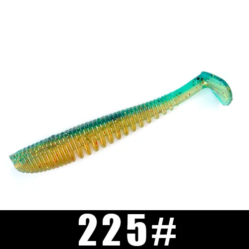 FISH KING рыболовные приманки мягкие приманки для рыбалки 75 мм/3,5 г 100 мм/8,0 г 125 мм/11,5 г воблеры Shad Карп силиконовые искусственные - Цвет: 225