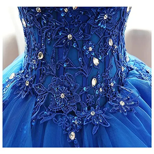 Angelsbridep Ball Gown Quinceanera Dress Top Tiered Crystal Organza