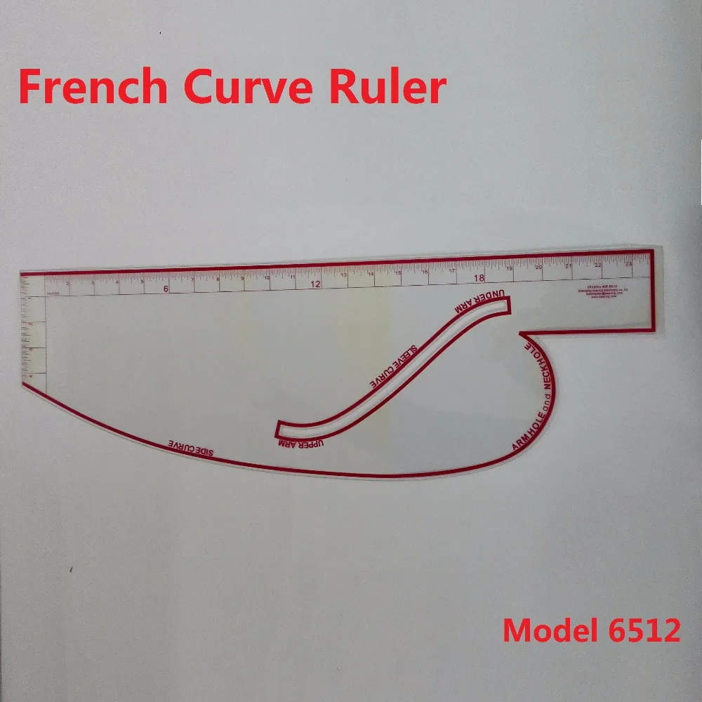

French Curve Ruler in British System;under arm,sleeve curve,upper arm side curve armhole and neckhole; 23 Inches #6512