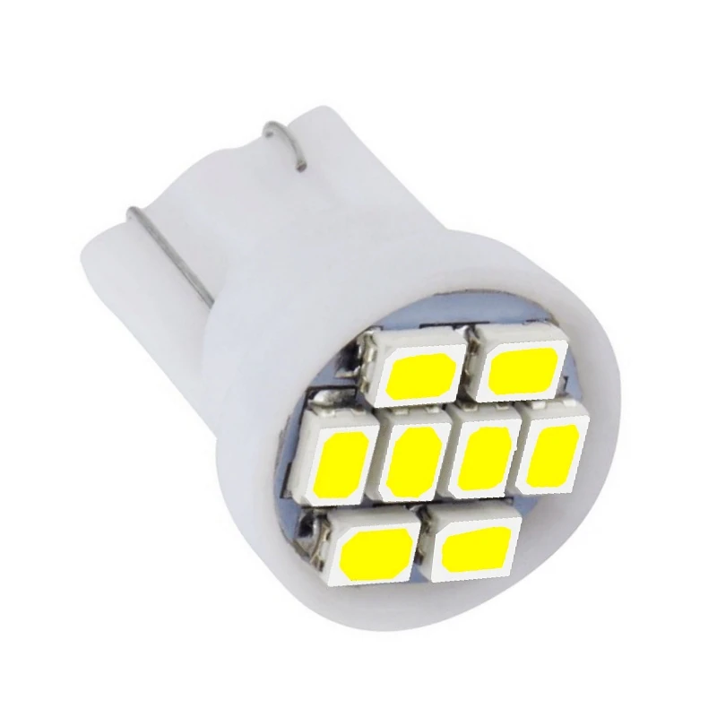 

1PCS T10 LED Car Parking Light 8 SMD LED Auto Reading Lamp W5W 501 168 8SMD 8 LEDS License Plate Lights Wedge Tail Side Bulb