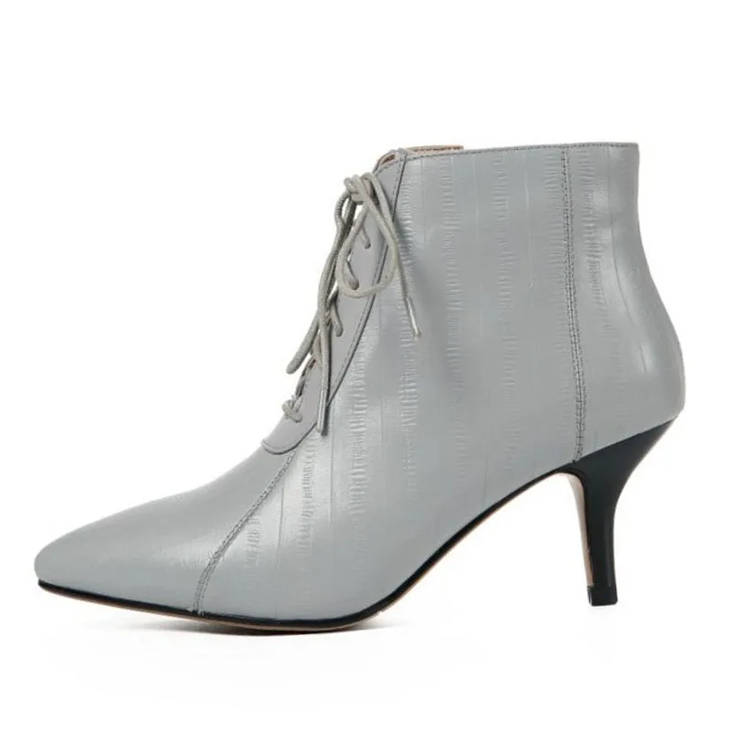 Sexy Cuir Cheville Haut 3439 En Hiver Femmes Chaudes De Noir gris Zipper Lanières Talon Véritable Pour Les Kemekiss Chaussures Taille Fourrure Bottes u1c3lJF5TK