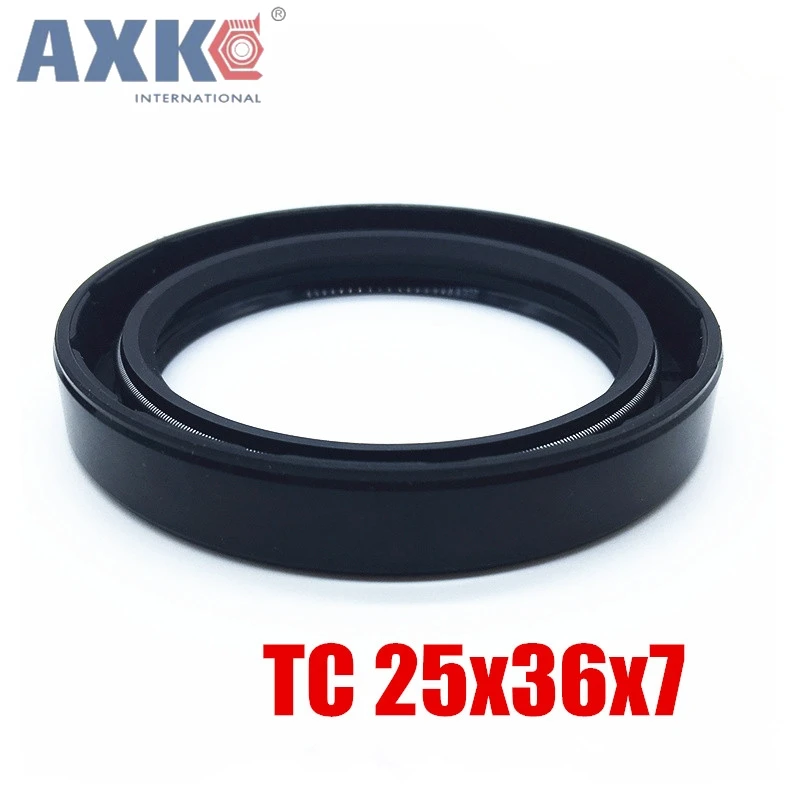 10 шт. AXK TC 25x36x7 TC 25x36x7 TC25x36x7 NBR скелет сальник 25*36*7 уплотнения AXK высококачественное уплотнение Уплотнители для радиального вала