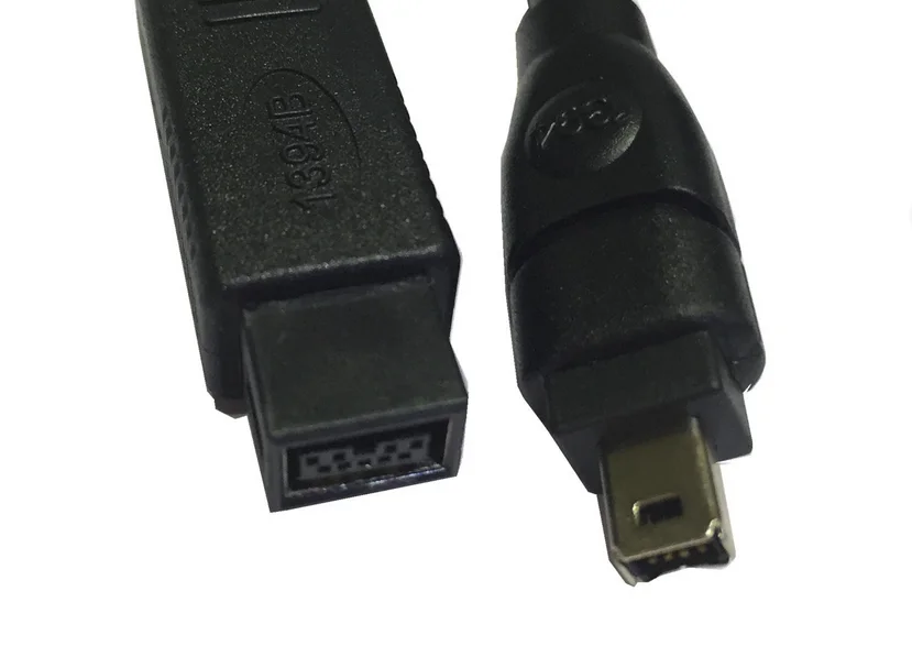 Черный Кабель IEEE 1394 Firewire 800 к Firewire 400, 9 Pin/4Pin Male/Male 15 FT