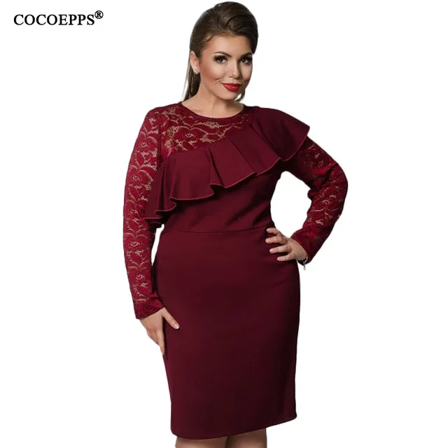 2017-Autumn-Women-Lace-Dresses-Elegant-Long-Sleeve-Ruffles-Bodycon-Knee-Length-Sexy-Dress-Casual-Solid.jpg_640x640