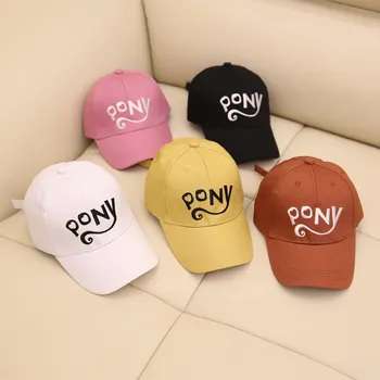 

New Spring Summer Autumn Kids Paste Letter Baseball Cap Outdoor Casual Hats Children Hat