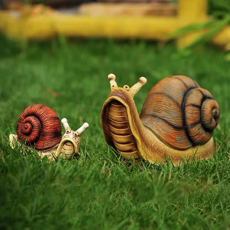 

Garden Decoration Snail Ornaments Landscaping Park Resin Sculpture Simulation Animal Children's Trinkets Toys Crafts Gift