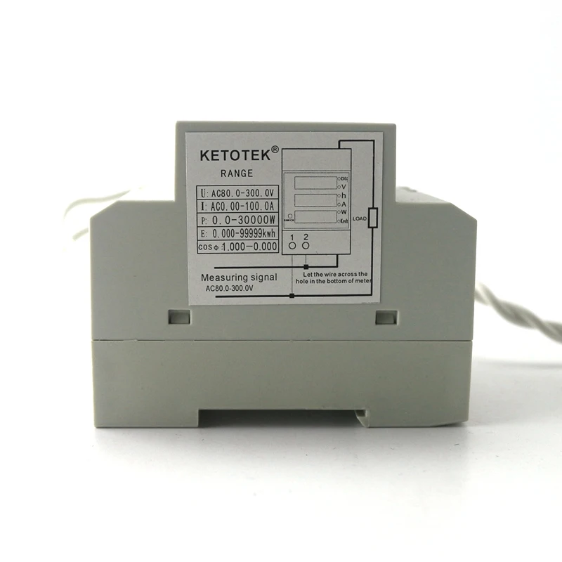 AC 80 300 В 0 100.0A din рейку светодиодный Вольтметр Амперметр красные синие Дисплей Active