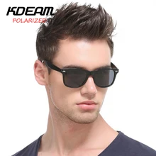 KDEAM классические поляризационные солнцезащитные очки для мужчин, солнцезащитные очки для женщин, фирменный стиль, HD полароид, линзы для вождения, чехол KD2140
