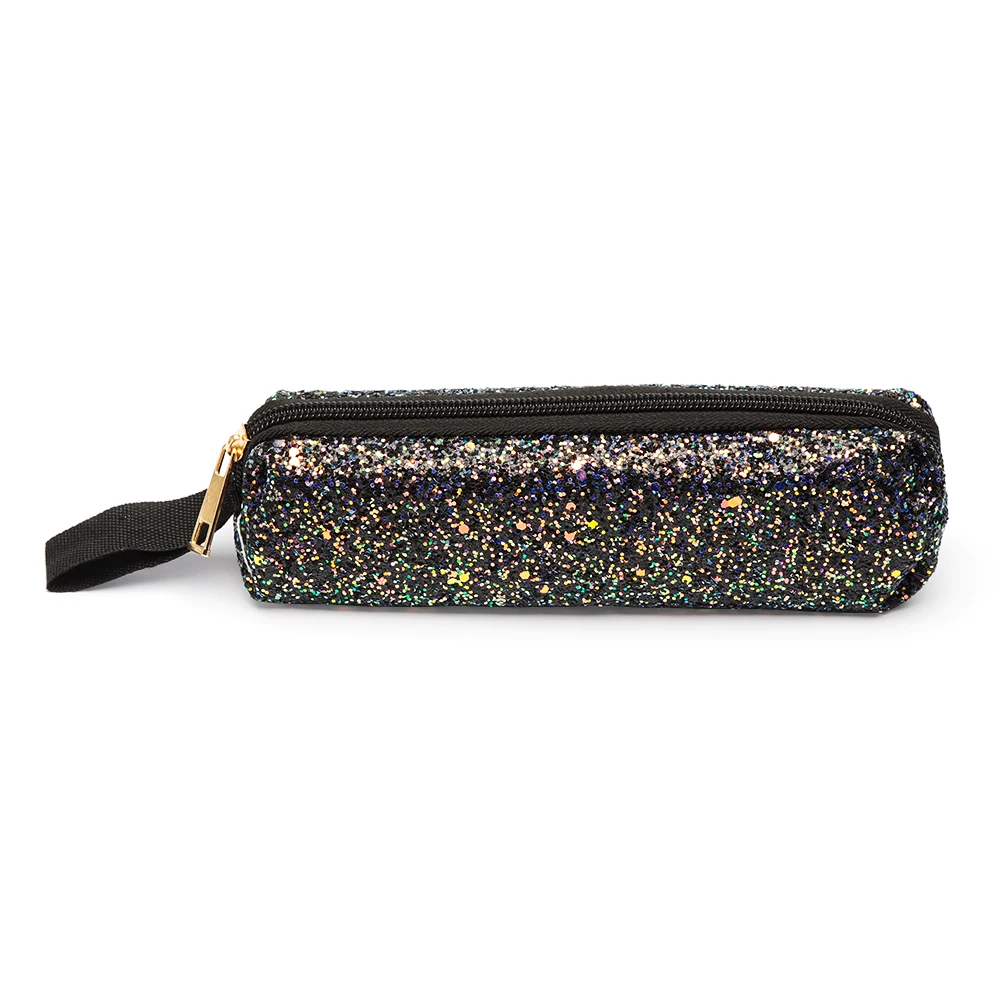 

1PC Glitter Sequins Pencil Case Cosmetic Bag Paillettes Handbags Bag Student Pencil Case Stationery Supplies 2019Hot