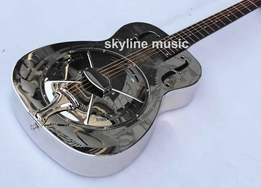 Jonathan resonator guitar, resophonic guitars, Metal Body