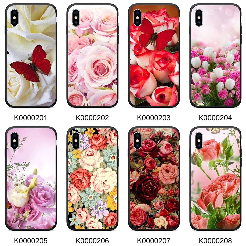 

Printing Flower TPU Back Case for iPhone 6 Case Phone Case for iPhone XS Max Cover for iPhone 6 6s Plus 7 7s Plus 8 5 5s 5c SE