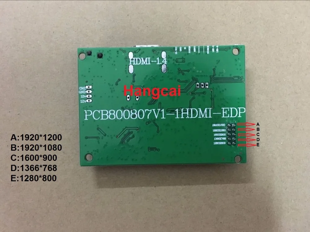 30PIN lcd драйвер платы PCB-800807V1 1HDMI EDP для разрешения экрана 1920*1200 1920*1080 1600*900 1366*768 1280*800 30 pin edp