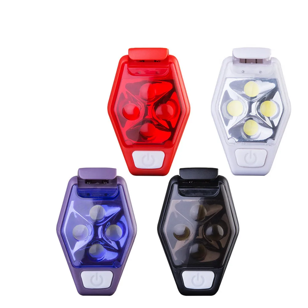 Clearance IPX4 Waterproof Night Jogger Running LED Safety Bike Lights with Clip Strobe Lamp Bicycle Warning Light Bicycle Accessories 3