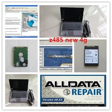 alldata mitchell ondemand 2 in 1 with laptop z485 ram 4g all data 10.53 auto repair software hdd 1tb win7 for cars and trucks
