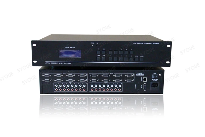 4x4 8 x8 4x8 8x4 VGA матричный Swticher 2U со стандартным RS232 IR HD 1080P автоматическая петля