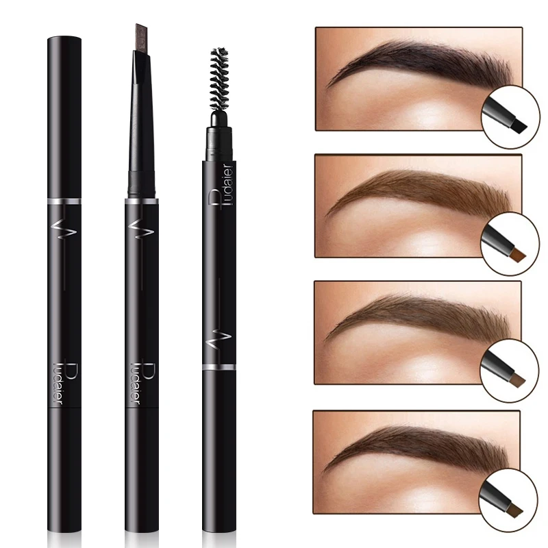 

New Brand Eye Makeup Double Head Eyebrow Tint Cosmetics Natural Long Lasting Eyebrow Pencil with Brush Waterproof Eyebrow Makeup
