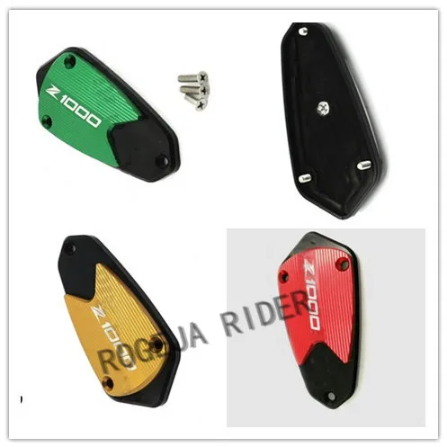 

For Kawasaki Z1000 2010-2015 2014 2013 2012 2011 Motor CNC Front Brake Oil Tank Cover Fluid Hydraulic Reservoir Cap w/ Logo