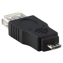 Акция! Черный Micro USB мужчина к USB разъем Женский адаптер