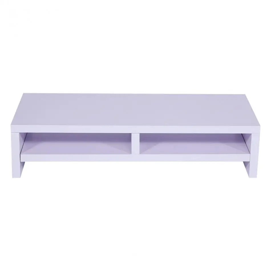 

1Pcs Desktop Monitor Stand LCD TV Laptop Rack Computer Screen Riser Shelf Office Desk Purplish White