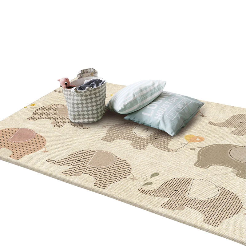1cm Thick Kids Rug Crawling Mat Living Room Baby Play Mat Home Waterproof Gym Children's Mat Game Toys Carpet - Цвет: elephant