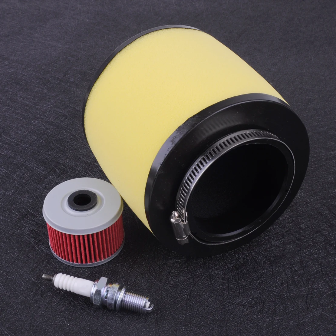 Air Filter Oil Filter with Spark Plug FIT FOR Honda Rancher 350 Foreman 400 450