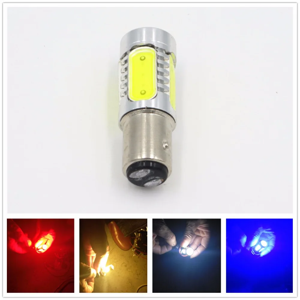 1X1157 BAY15D P21/5W 7 5 W Белый COB светодиодный задний тормоз фонарь противотуманной фары