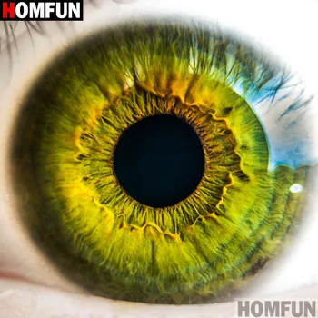 

HOMFUN Full Square/Round Drill 5D DIY Diamond Painting "Eye scenery" Embroidery Cross Stitch 5D Home Decor Gift A16240