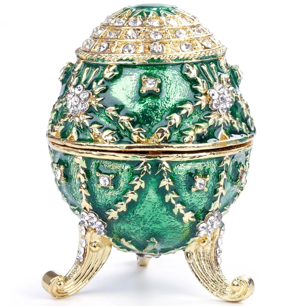 Russia Egg Trinket Box Souvenir Figurine Home Decoration Rings Case Easter Eggs Metal Crafts Christmas Gift Aliexpress Com Imall Com