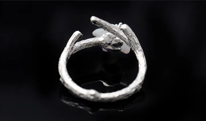 ARN003(1), серебряное кольцо s925 стерлингового серебра Сакура, натуральный жемчуг, раковина, ветвь цветка кольца для мужчин и женщин обручальное кольцо