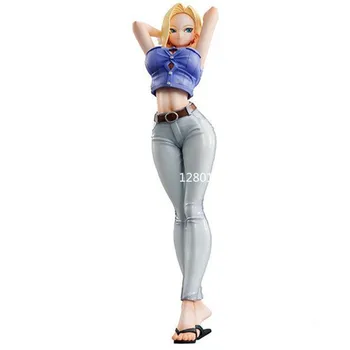 

7Inches DRAGON BALL Z Android 18 Ver. III Krillin's Wife Denim version PVC Action Figure Collectible Model Toy BOX P85