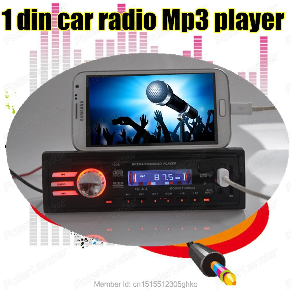 2015 new Hot Sale Car Audio Stereo FM With Mp3 Player In Dash Wireless SD Input MP3/USB/SD/AUX